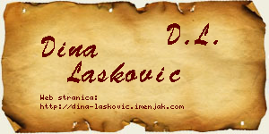 Dina Lasković vizit kartica